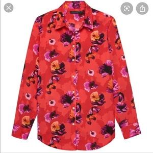 Banana Republic Floral Dillon Button Down Shirt